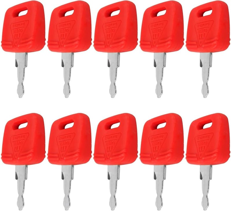 Pack of 10 Keys Compatible for John Deere Tractor 5403 5420 5425 5525 - Image 1